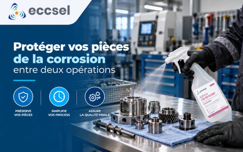 Protéger vos pièces de la corrosion entre deux opérations
